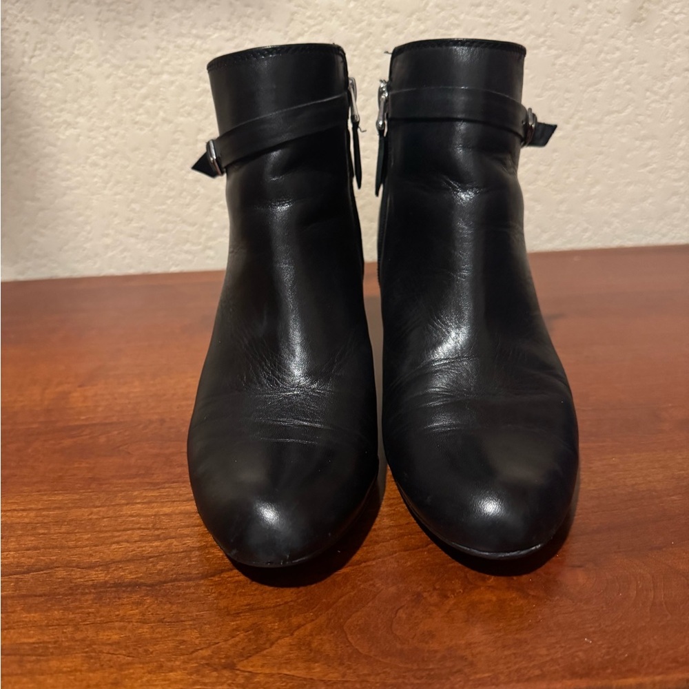 Sam Edelman Black Leather Ankle Boots